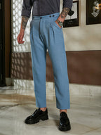 Campus Sutra Lightweight - Pleated Tailored Trousers