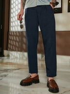 Campus Sutra Lightweight - Pleated Tailored Trousers