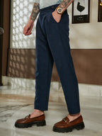 Campus Sutra Lightweight - Pleated Tailored Trousers