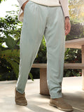 Campus Sutra Lightweight - Cuffed Pleated Tailored Trousers
