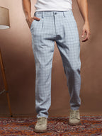 Campus Sutra Lightweight - Graph Tailored Trousers
