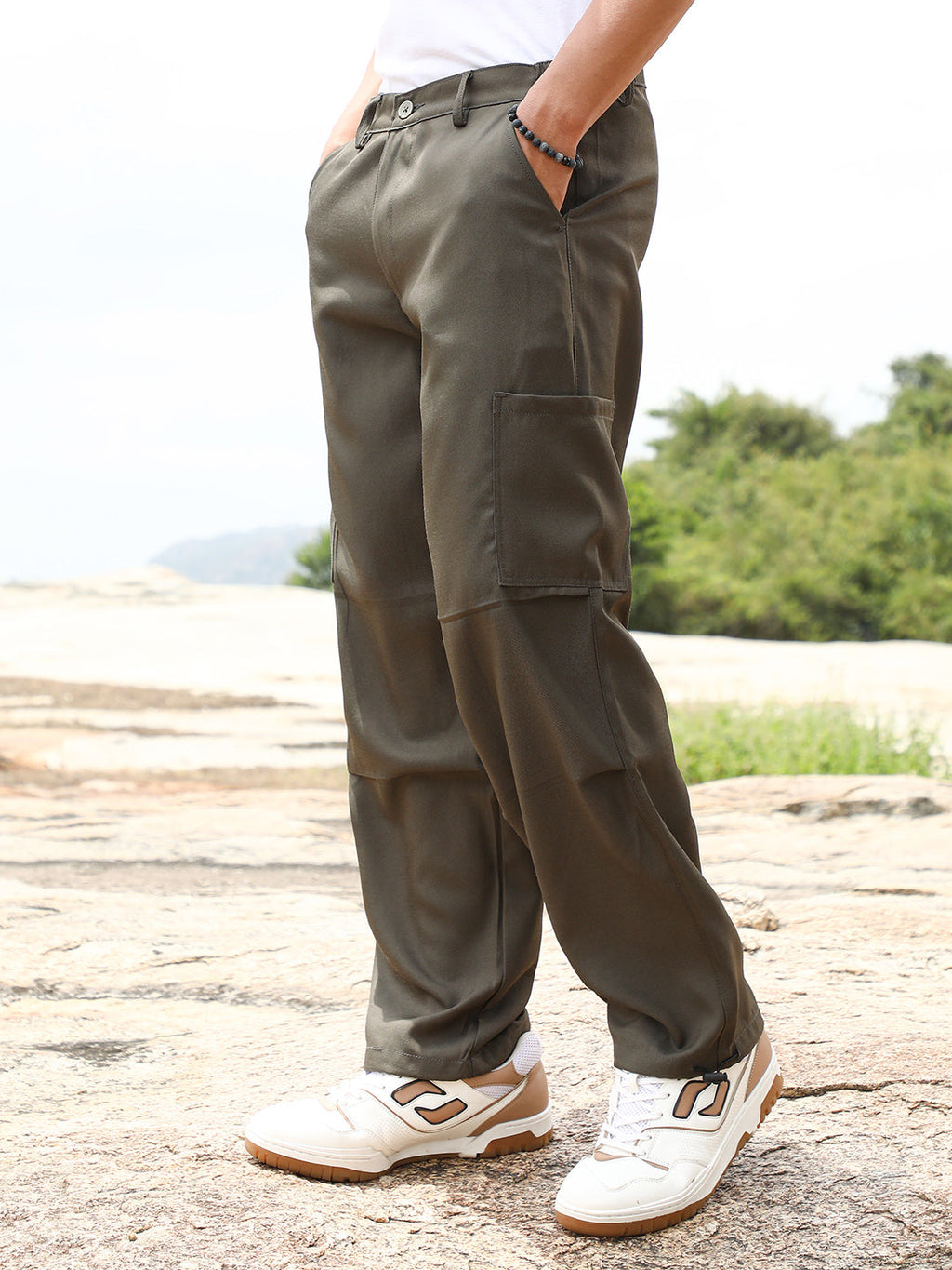 Campus Sutra Utility Relaxed Trousers