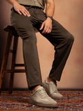 Campus Sutra Waffle Chino Trousers