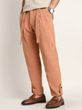 Campus Sutra Roll-Up Trousers