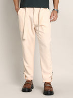 Campus Sutra Roll-Up Trousers