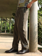 Campus Sutra Side-Snap Straight Trousers