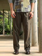 Campus Sutra Side-Snap Straight Trousers