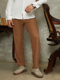 Campus Sutra Micro-Waffle Chino Trousers