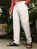 Campus Sutra Straight Pleated Trousers