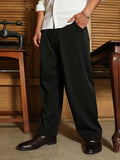 Campus Sutra Pleated-Fold Korean Trousers