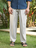 Campus Sutra Pleated-Fold Korean Trousers