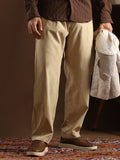 Campus Sutra Lightweight - Pleated Tailored Trousers