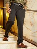 Campus Sutra Panel-Waffle Chino Trousers