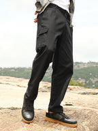 Campus Sutra Lightweight - Pleated Utility-Tapered Trousers