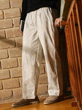 Campus Sutra Gazed-Imprint Relaxed Trousers
