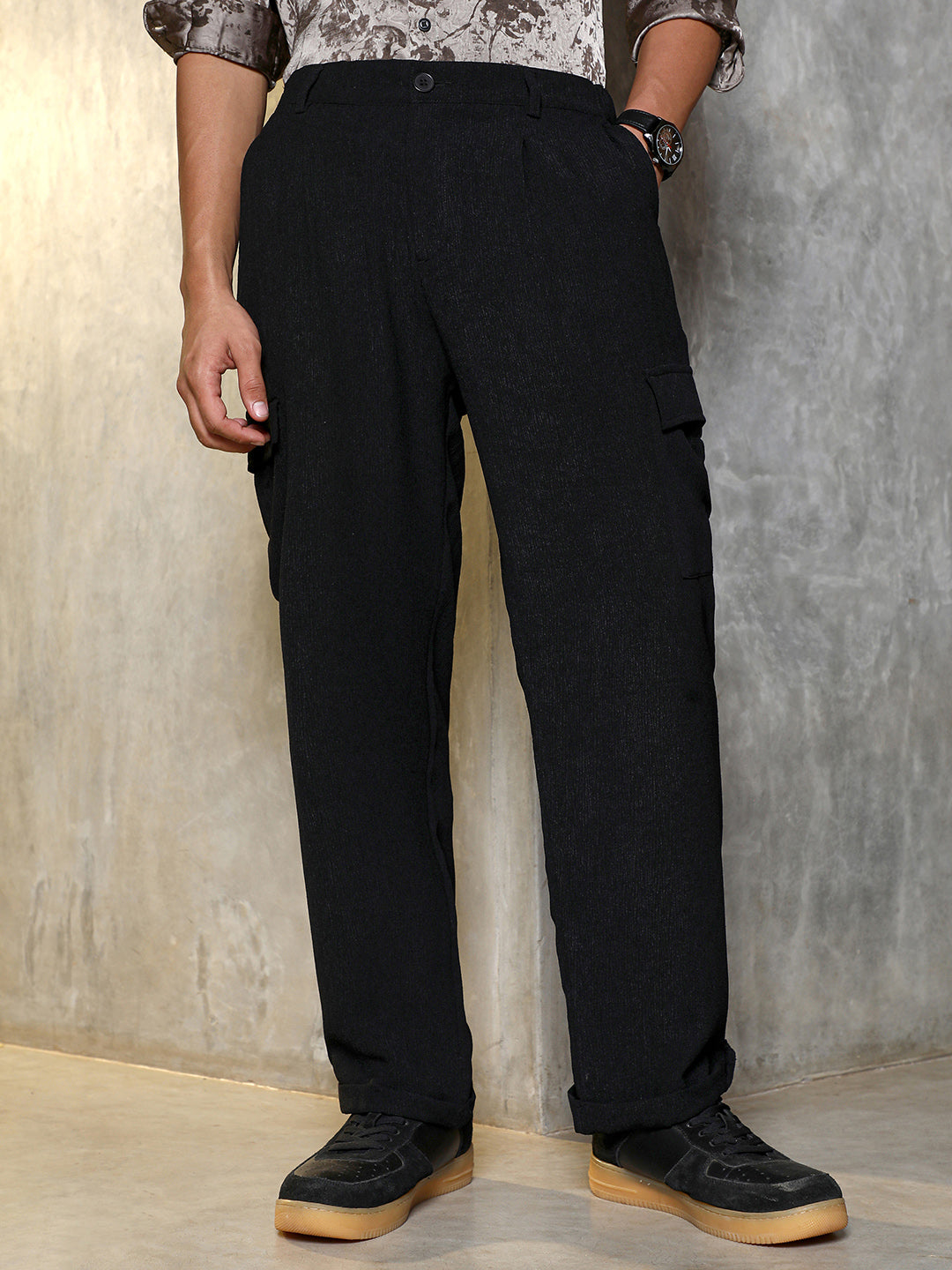 Campus Sutra Lightweight - Cargo Tailored Trousers