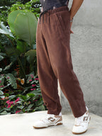 Campus Sutra Panelled Chino Trousers