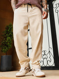 Campus Sutra Twill-Panelled Chino Trousers