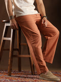 Campus Sutra Lightweight - Straight-Pleated Slittrousers