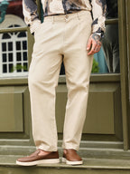 Campus Sutra Lightweight - Pleated-Cuffed Tailored Trouers