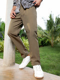Campus Sutra Lightweight - Solid Pleated Tailored Trousers
