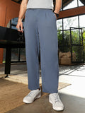 Campus Sutra Pleated-Twill Tailored Trousers