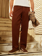 Campus Sutra Pleated Tailored Trousers