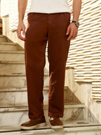 Campus Sutra Pleated Tailored Trousers