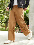 Campus Sutra Straight-Fit Modular Trousers