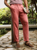 Campus Sutra Pleated-Cuffed Tailored Trousers