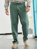 Campus Sutra Lightweight - Double-Pleated Tailored Trousers