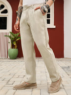 Campus Sutra Lightweight - Double-Pleated Tailored Trousers