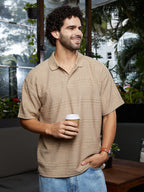 Campus Sutra Bohomian Oversized Polo T-Shirt