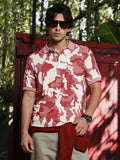 Campus Sutra Camou-Jacquard Polo T-Shirt