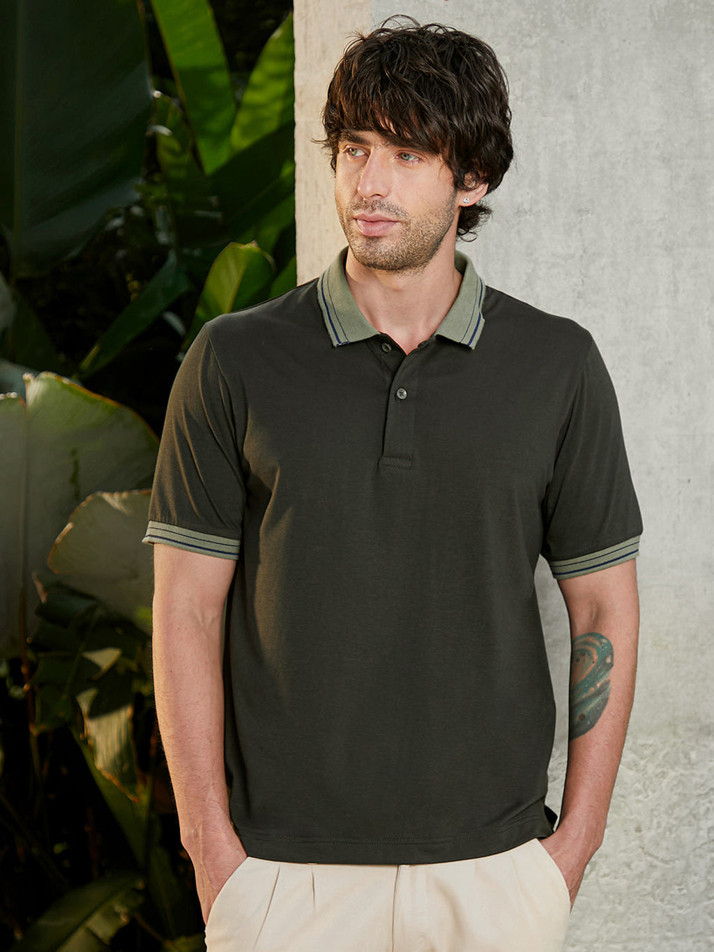 Campus Sutra Duality Polo T-Shirt
