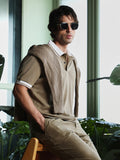 Campus Sutra Waffle-Tactile Polo T-Shirt