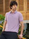 Campus Sutra Cuboid-Jacquard Polo T-Shirt