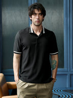 Campus Sutra Interweave-Tactile Polo T-Shirt