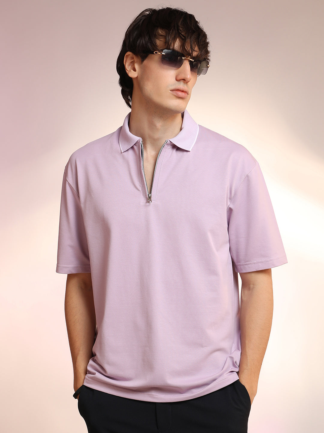Campus Sutra Solid Polo T-Shirt