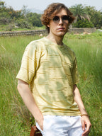 Campus Sutra Solid Creased T-Shirt