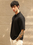Campus Sutra Ripple-Tactile T-Shirt