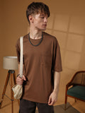 Campus Sutra Solid Oversized T-Shirt