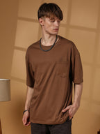 Campus Sutra Solid Oversized T-Shirt