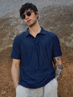 Campus Sutra Basket-Textured Polo T-Shirt