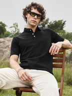 Campus Sutra Warp-Tactile Polo T-Shirt