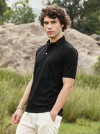 Campus Sutra Warp-Tactile Polo T-Shirt