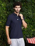 Campus Sutra Seamless Waffle Polo T-Shirt