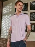 Campus Sutra Seamless Solid Polo T-Shirt