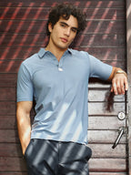 Campus Sutra Seamless Solid Polo T-Shirt