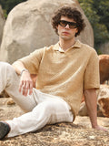 Campus Sutra Lozenge Oversized Polo T-Shirt